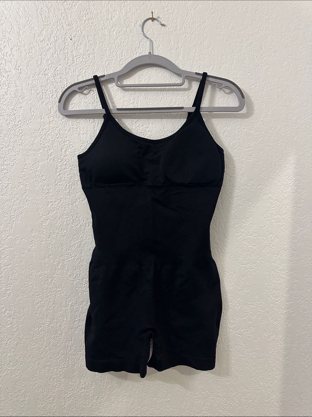 Amazon Black Seamless Shaping Padded Bra Jumpsuit Romper - Size Medium